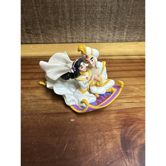 Vtg 1997 Disney Aladdin King Of Thieves HM Christmas Ornament Aladdin Jasmine - Picture 1 of 5